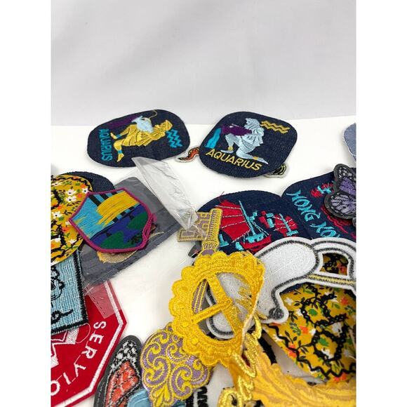 150 PC Assorted Sewing Applique Patches Iron on Sew On NEW Mixed Sequin Crafting - Picture 9 of 16